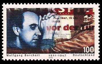 100 Pf Briefmarke: 75. Geburtstag Wolfgang Borchert