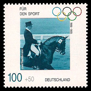 100 + 50 Pf Briefmarke: Für den Sport 1996, 100 Jahre Olympische Spiele 100 + 50 Pf Briefmarke: Für den Sport 1996, 100 Jahre Olympische Spiele