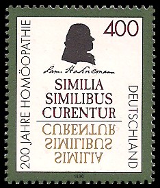 400 Pf Briefmarke: 200 Jahre Homöopathie