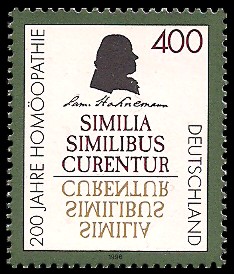 400 Pf Briefmarke: 200 Jahre Homöopathie 400 Pf Briefmarke: 200 Jahre Homöopathie