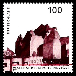 100 Pf Briefmarke: Deutsche Architektur nach 1945 100 Pf Briefmarke: Deutsche Architektur nach 1945
