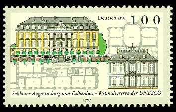 100 Pf Briefmarke: Weltkulturerbe der UNESCO, Schlösser 100 Pf Briefmarke: Weltkulturerbe der UNESCO, Schlösser