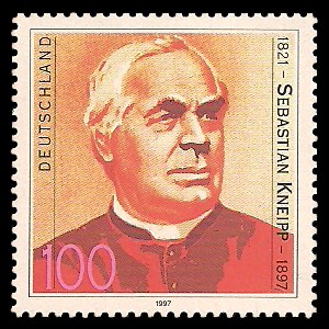 100 Pf Briefmarke: 100. Todestag Sebastian Kneipp