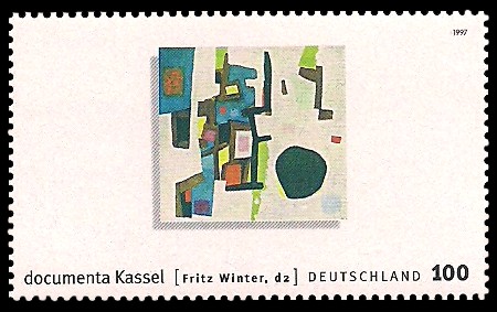 100 Pf Briefmarke: documenta Kassel