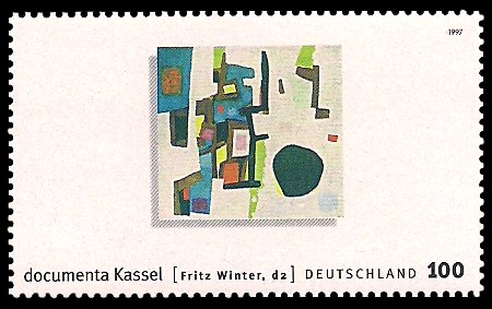 100 Pf Briefmarke: documenta Kassel 100 Pf Briefmarke: documenta Kassel