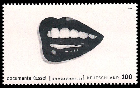 100 Pf Briefmarke: documenta Kassel