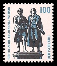 100 Pf Briefmarke: Serie Sehenswürdigkeiten 100 Pf Briefmarke: Serie Sehenswürdigkeiten