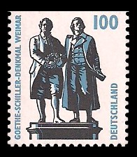 100 Pf Briefmarke: Serie Sehenswürdigkeiten 100 Pf Briefmarke: Serie Sehenswürdigkeiten