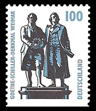 100 Pf Briefmarke: Serie Sehenswürdigkeiten