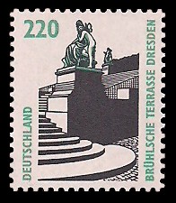220 Pf Briefmarke: Serie Sehenswürdigkeiten 220 Pf Briefmarke: Serie Sehenswürdigkeiten