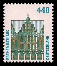 440 Pf Briefmarke: Serie Sehenswürdigkeiten