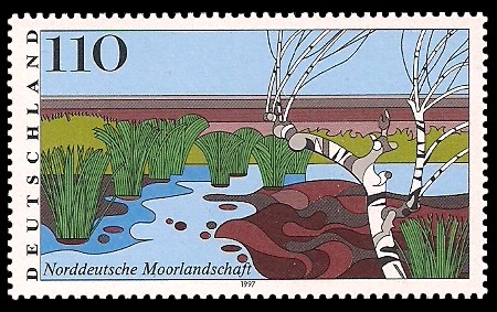 110 Pf Briefmarke: Landschaften in Deutschland 110 Pf Briefmarke: Landschaften in Deutschland