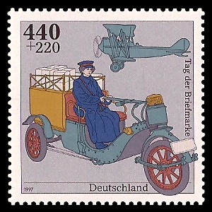 440 + 220 Pf Briefmarke: Tag der Briefmarke 440 + 220 Pf Briefmarke: Tag der Briefmarke