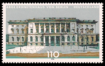 110 Pf Briefmarke: Landesparlamente in Deutschland 110 Pf Briefmarke: Landesparlamente in Deutschland
