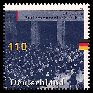 110 Pf Briefmarke: 50 Jahre Parlamentarischer Rat