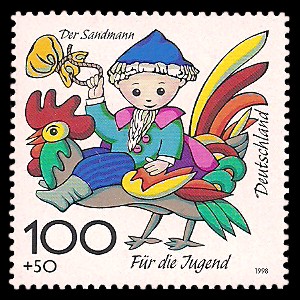 100 + 50 Pf Briefmarke: Für die Jugend 1998, Kinderfernsehen