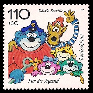 110 + 50 Pf Briefmarke: Für die Jugend 1998, Kinderfernsehen