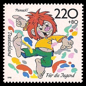 220 + 80 Pf Briefmarke: Für die Jugend 1998, Kinderfernsehen