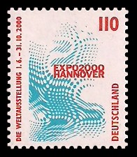 110 Pf Briefmarke: Serie Sehenswürdigkeiten