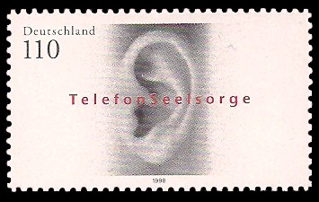 110 Pf Briefmarke: Telefonseelsorge 110 Pf Briefmarke: Telefonseelsorge