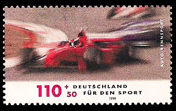 110 + 50 Pf Briefmarke: Für den Sport 1999