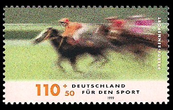 110 + 50 Pf Briefmarke: Für den Sport 1999 110 + 50 Pf Briefmarke: Für den Sport 1999