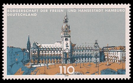 110 Pf Briefmarke: Landesparlamente in Deutschland 110 Pf Briefmarke: Landesparlamente in Deutschland