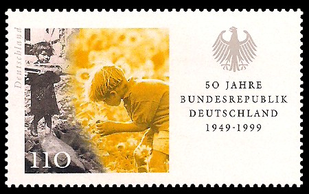 110 Pf Briefmarke: 50 Jahre Bundesrepublik Deutschland