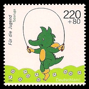 220 + 80 Pf Briefmarke: Für die Jugend 1999, Kinderfernsehen