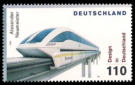 110 Pf Briefmarke: Design in Deutschland