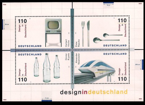 Briefmarke: Blockausgabe: Design in Deutschland