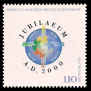 110 Pf Briefmarke: Jubiläum A.D. 2000