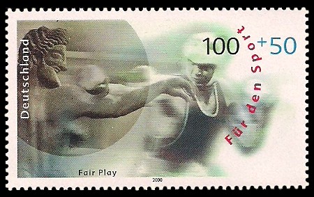 100 + 50 Pf Briefmarke: Für den Sport 2000 100 + 50 Pf Briefmarke: Für den Sport 2000