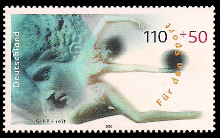 110 + 50 Pf Briefmarke: Für den Sport 2000