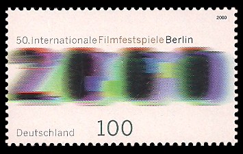 100 Pf Briefmarke: 50. Internationale Filmfestspiele Berlin