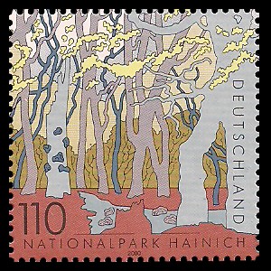 110 Pf Briefmarke: Nationalpark Hainich