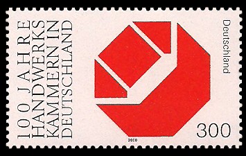 300 Pf Briefmarke: 100 Jahre Handwerkskammern in Deutschland 300 Pf Briefmarke: 100 Jahre Handwerkskammern in Deutschland