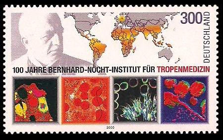 300 Pf Briefmarke: 100 Jahre Bernhard-Nocht-Institut für Tropenmedizin