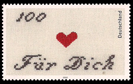 100 Pf Briefmarke: Für Dich