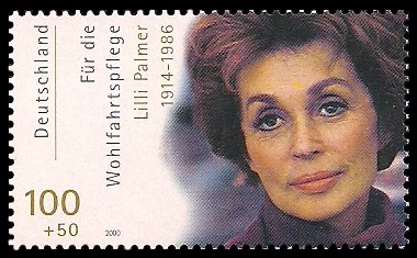 100 + 50 Pf Briefmarke: Wohlfahrtsmarke 2000, Schauspieler 100 + 50 Pf Briefmarke: Wohlfahrtsmarke 2000, Schauspieler