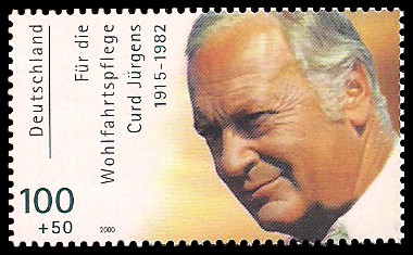 100 + 50 Pf Briefmarke: Wohlfahrtsmarke 2000, Schauspieler