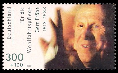 300 + 100 Pf Briefmarke: Wohlfahrtsmarke 2000, Schauspieler