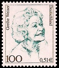 100 Pf / 0,51 € Briefmarke: Frauen der deutschen Geschichte