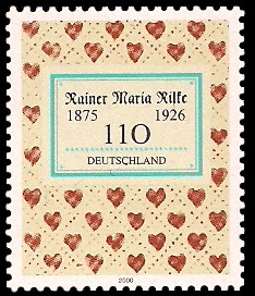 110 Pf Briefmarke: 125. Geburtstag Rainer Maria Rilke