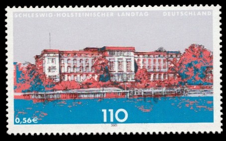 110 Pf / 0,56 € Briefmarke: Landesparlamente in Deutschland