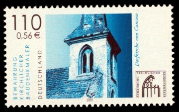 110 Pf / 0,56 € Briefmarke: Bewahrung kirchlicher Baudenkmäler 110 Pf / 0,56 € Briefmarke: Bewahrung kirchlicher Baudenkmäler