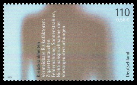 110 Pf / 0,56 € Briefmarke: Für die Gesundheit 110 Pf / 0,56 € Briefmarke: Für die Gesundheit