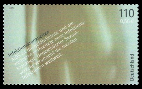110 Pf / 0,56 € Briefmarke: Für die Gesundheit 110 Pf / 0,56 € Briefmarke: Für die Gesundheit
