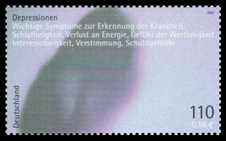 110 Pf / 0,56 € Briefmarke: Für die Gesundheit 110 Pf / 0,56 € Briefmarke: Für die Gesundheit
