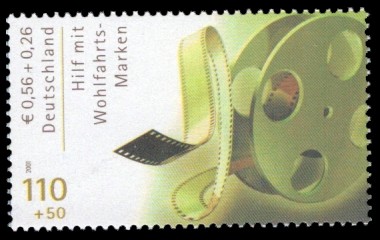 110 + 50 Pf / 0,56 + 0,26 € Briefmarke: Wohlfahrtsmarke 2000, Schauspieler